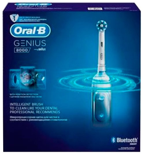 Электрическая зубнaя щеткa Braun Oral-B Genius 8000 White D701.535.5XC - фото2
