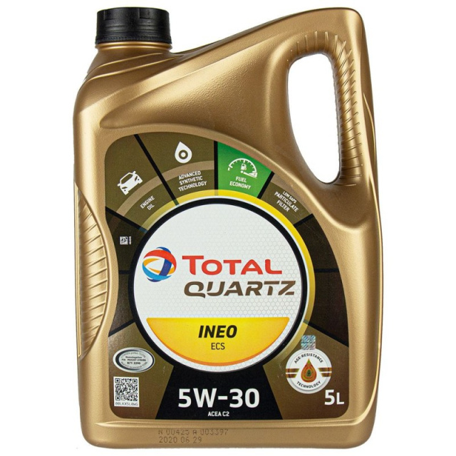 Моторное масло Total Quartz Ineo ECS 5W30 5л - фото