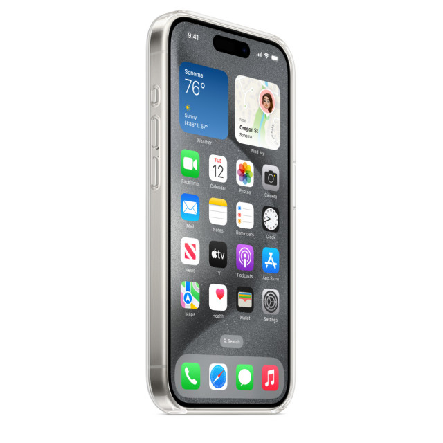 Чехол для телефона Apple MagSafe Clear Case для iPhone 15 Pro (прозрачный) MT233ZM/A - фото5