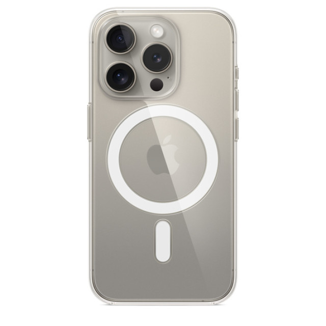 Чехол для телефона Apple MagSafe Clear Case для iPhone 15 Pro (прозрачный) MT233ZM/A - фото