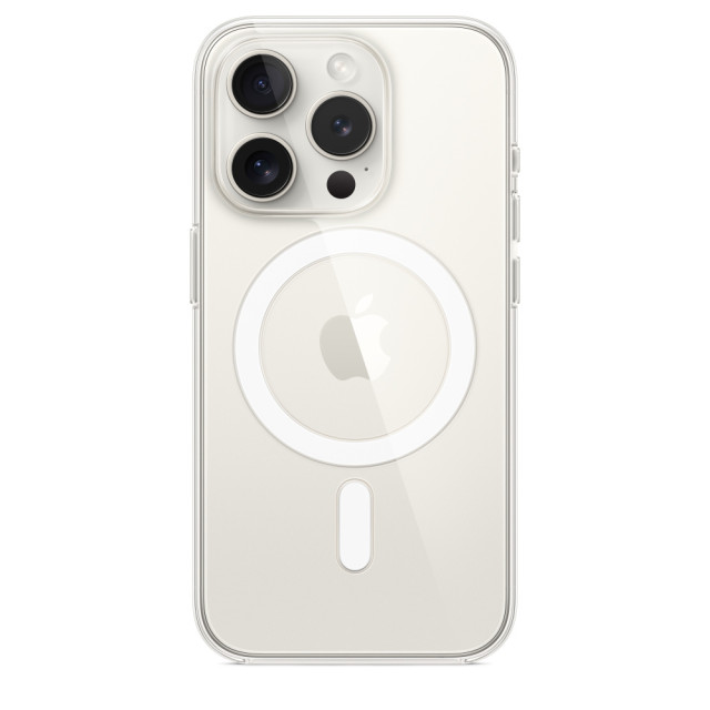 Чехол для телефона Apple MagSafe Clear Case для iPhone 15 Pro (прозрачный) MT233ZM/A - фото3