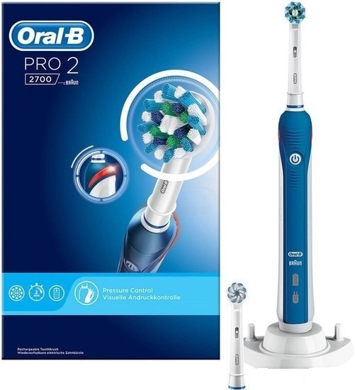 Зубная щетка Braun Oral-B Pro 2 2700 Cross Action D501.524.2 - фото
