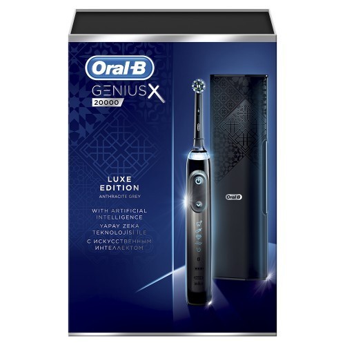 Электрическая зубная щетка Oral-B Genius X 20000 Luxe Edition D706.546.6X (серый) - фото6