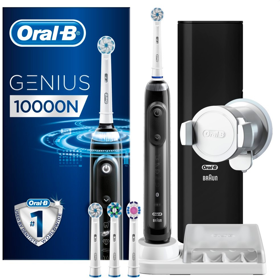 Зубная щетка Braun Oral-B Genius 10000N Black (D701.545.6XC) - фото