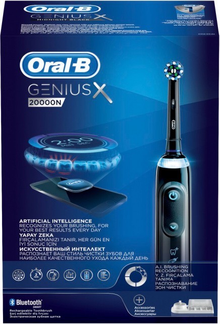 Электрическая зубная щетка Braun Oral-B Genius X 20000N D706.515.6X Черный - фото2