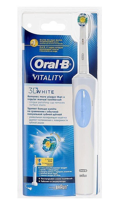 Зубная щетка Braun Oral-B Vitality 3D White (D12.513W) - фото