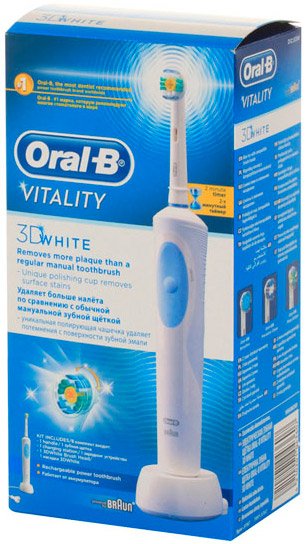 Зубная щетка Braun Oral-B Vitality 3D White (D12.513W) - фото