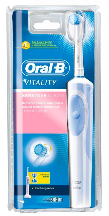 Зубная щетка Braun Oral-B Vitality Sensitive (D12.513 S) - фото