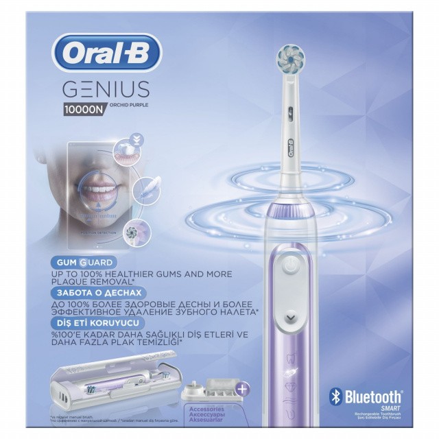 Зубная щетка Braun Oral-B Genius 10000N Purple (D701.545.6XC) - фото5