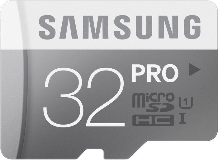 Карта памяти Samsung Pro microSDHC UHS-I U1 Class 10 32GB + адаптер (MB-MG32DA/AM) - фото