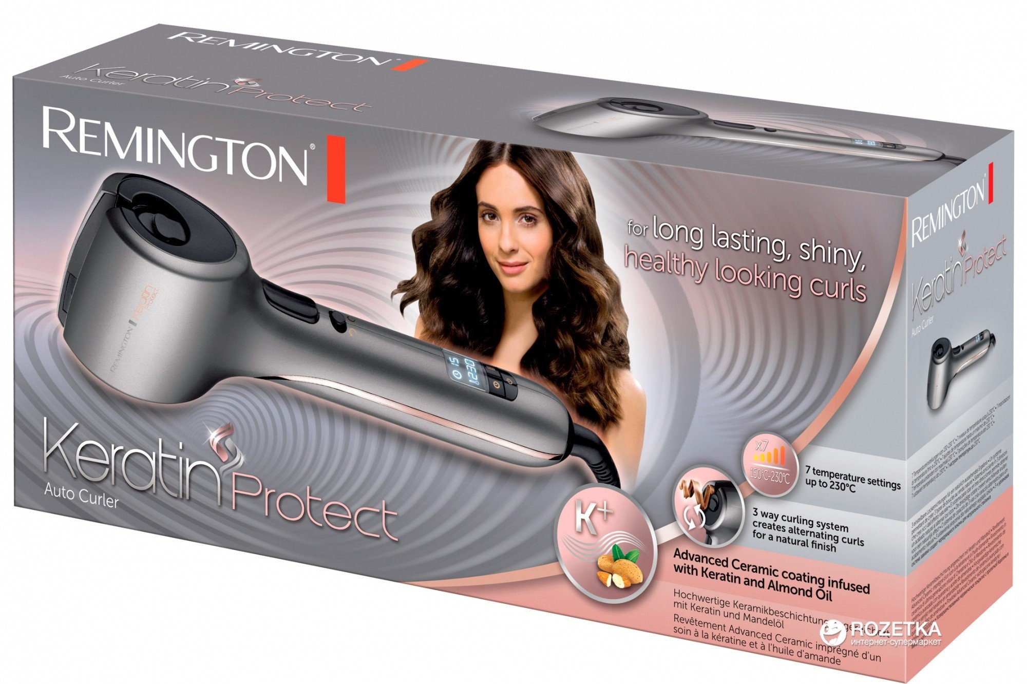 Щипцы для завивки волос Remington CI8019 Keratin Protect - фото6
