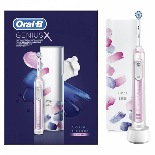 Электрическая зубная щетка Oral-B Genius X Special Edition D706.513.6X (розовый) - фото