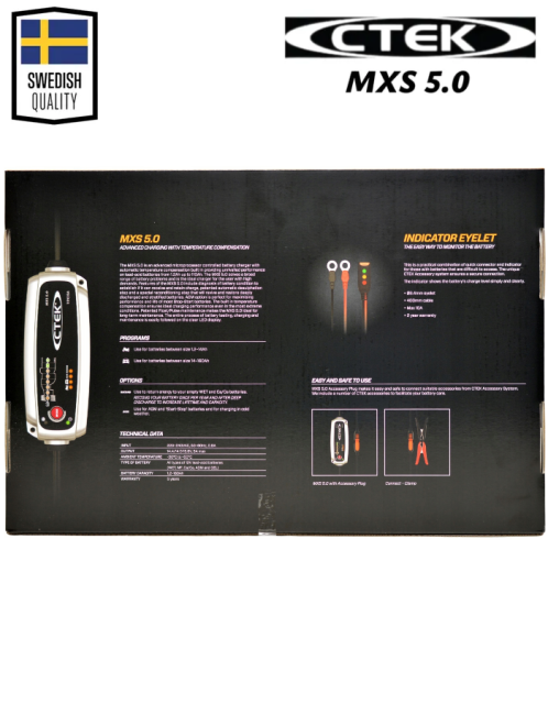 Зарядное устройство для АКБ Ctek MXS 5.0 POWER KIT - фото8