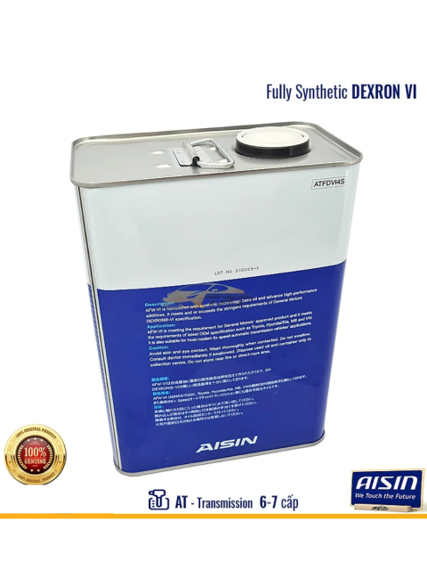 Трансмиссионное масло Aisin AFW-VI 4л. ATFDVI4S - фото3